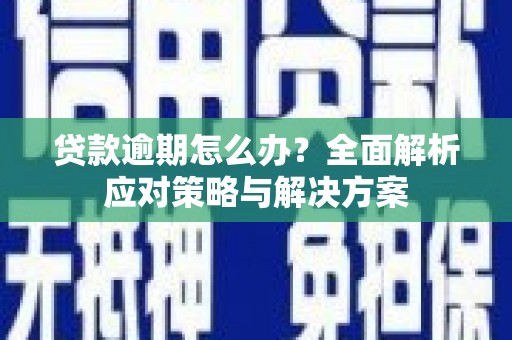 三沙贷款逾期怎么办？全面解析应对策略与解决方案