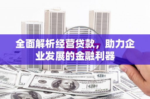 三沙全面解析经营贷款，助力企业发展的金融利器