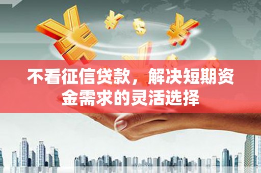 三沙不看征信贷款，解决短期资金需求的灵活选择