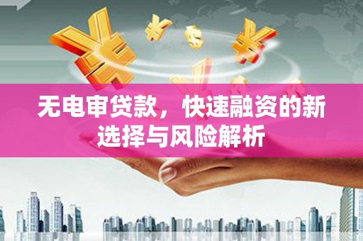 三沙无电审贷款，快速融资的新选择与风险解析