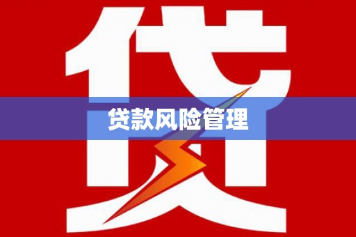 三沙贷款风险管理