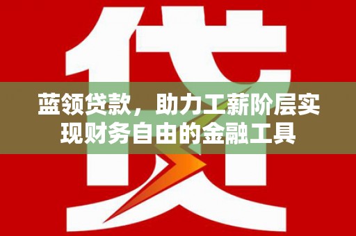 三沙蓝领贷款，助力工薪阶层实现财务自由的金融工具