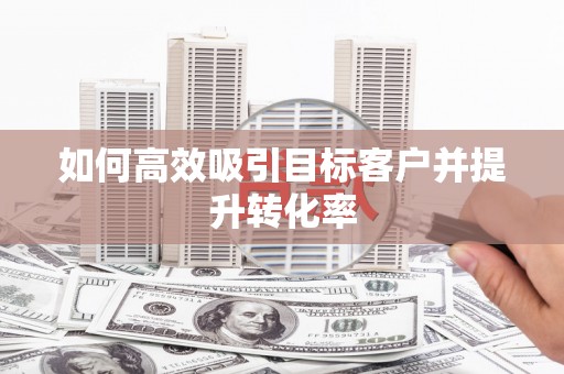 三沙如何高效吸引目标客户并提升转化率
