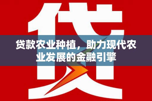 三沙贷款农业种植，助力现代农业发展的金融引擎