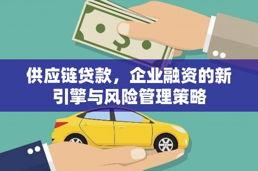 三沙供应链贷款，企业融资的新引擎与风险管理策略
