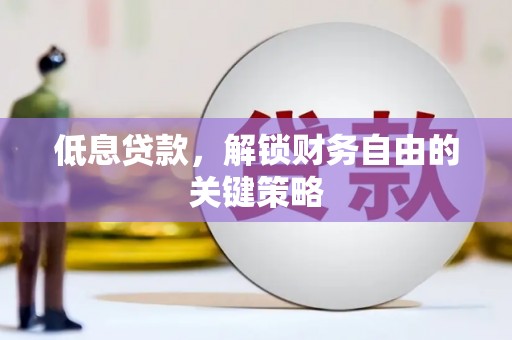 三沙低息贷款，解锁财务自由的关键策略