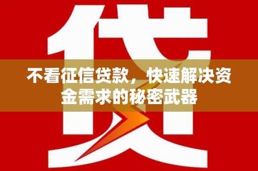 三沙不看征信贷款，快速解决资金需求的秘密武器