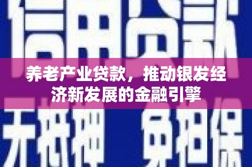 三沙养老产业贷款，推动银发经济新发展的金融引擎