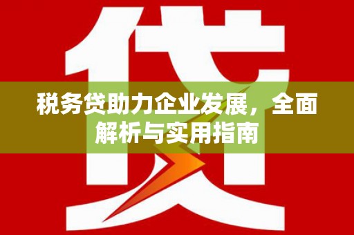 三沙税务贷助力企业发展，全面解析与实用指南