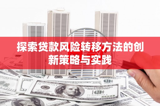 三沙探索贷款风险转移方法的创新策略与实践